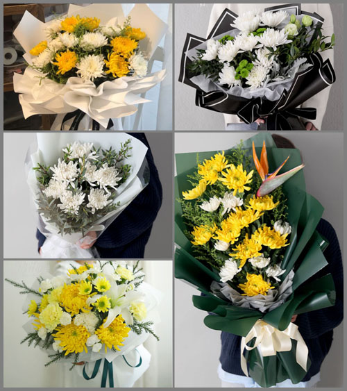 广东梅州市丰顺县北斗镇桐岽村白事花束代送